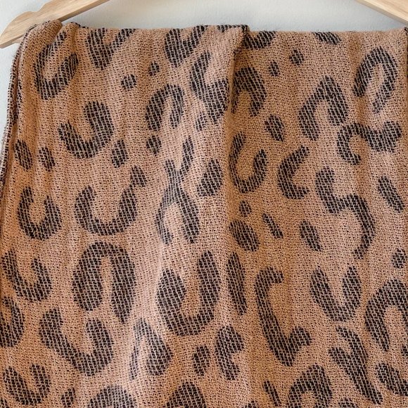 Leopard Animal Print Snood Scarf OS - Picture 2 of 5